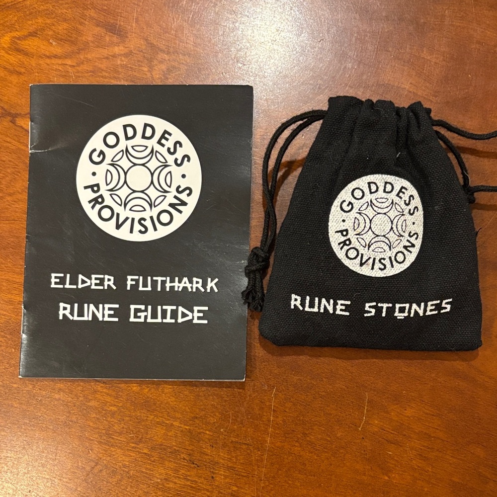 Black Rune Stones Set‎